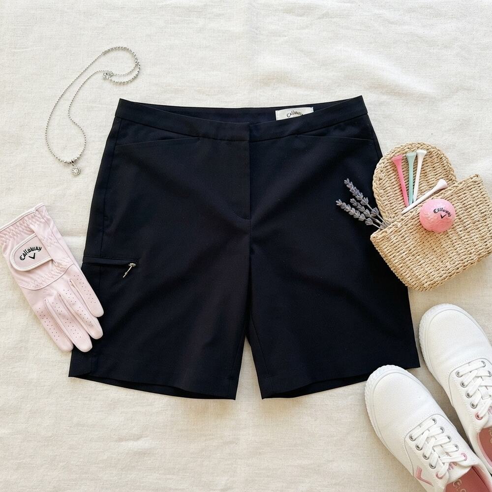 Women's Callaway Black‎ Golf Shorts - Size 16 - Performance Athletic Wear